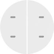 easy gör installationen smart Tryckknappar med extern busskopplare Tryckknapp 2 vippor (4 funktioner) Egenförbrukning, KNX 150 mw Omgivningstemperatur - 5... + 45 C - Intern temperaturgivare.
