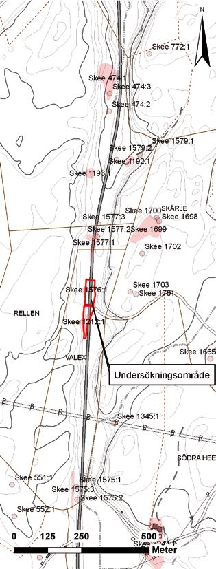 6 Bohusläns museum Rapport 2012:13 Sammanfattning Under hösten 2009 genomförde Västarvet/Bohusläns museum undersökningar inför ombyggnad av väg 164 sträckan Rämne Valex, Skee socken, Strömstad kommun.