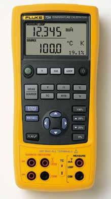 724 temperaturkalibrator Valet vid temperaturkalibrering Fluke 724 temperaturkalibrator är en kraftfullt och användarvänligt instrument.