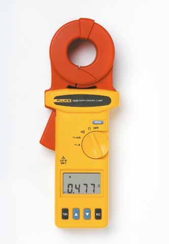 FUNC REC CAT 300 V HOLD OFF ma A 300 V CAT 1630 EARTH GROUND CLAMP A ma HOLD OFF Rg FUNC REC 300 V CAT A ma HOLD OFF 1630 EARTH GROUND CLAMP 1630 strömtång för jordslingstest Snabbt och enkelt att