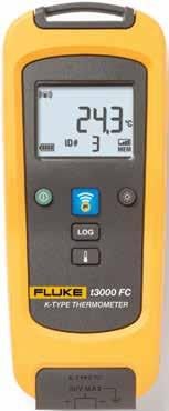 Anslut t3000 FC trådlös temperaturmodul eller någon annan av Fluke Connect-fjärrmodulerna, och läs av resultaten på Fluke Connect trådlös multimeter eller på en bärbar dator från säkert avstånd.