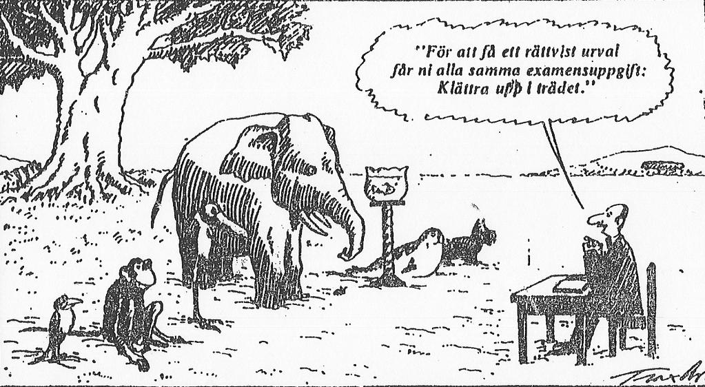 effekt, elever med långsam inlärningstakt behöver träna mer Är det svårare att lära sig lägger man mindre tid på träning För att få ett rättvist urval får ni alla samma