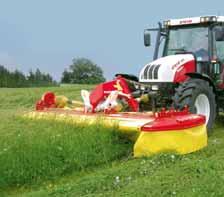 V10 8,76 9,56 m 12 ha/tim 2 x 8 2300 / 2720 / 2900 kg Front-tallriksrotorslåttermaskin utan kross (front classic), med
