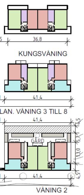 2017-02-13, rev 2017-05-22,sid 11 (15) 7.3 Ljudnivå inomhus Målet för buller inomhus kan innehållas med lämpligt val av fönster, fasad och uteluftsdon.