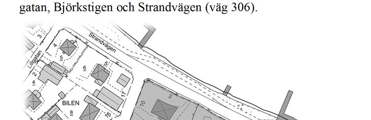 4 LÄGE OCH AREAL Planområdet, som består av ett kvarter, ligger mellan