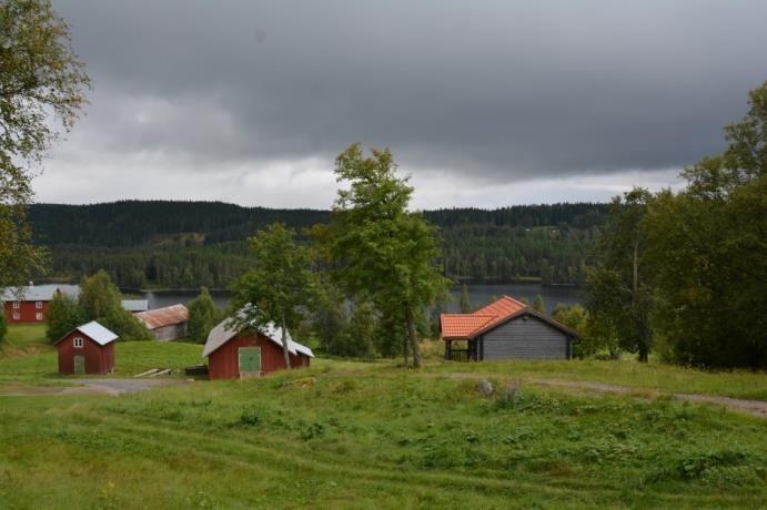 I den gamla logen från 1739 hos Jörgen Olofsson i Nystuga diskuterade vi byggnadsvård i det som kan vara socknens äldsta bevarade hus medan en regnskur drog förbi utanför.