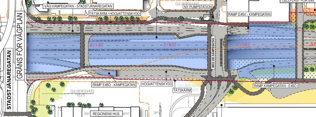 2. Förutsättningar 2.1.Tunnel Tunneln utförs med två separata tunnelrör med enkelriktad trafik, med två körfält i varje tunnelrör.