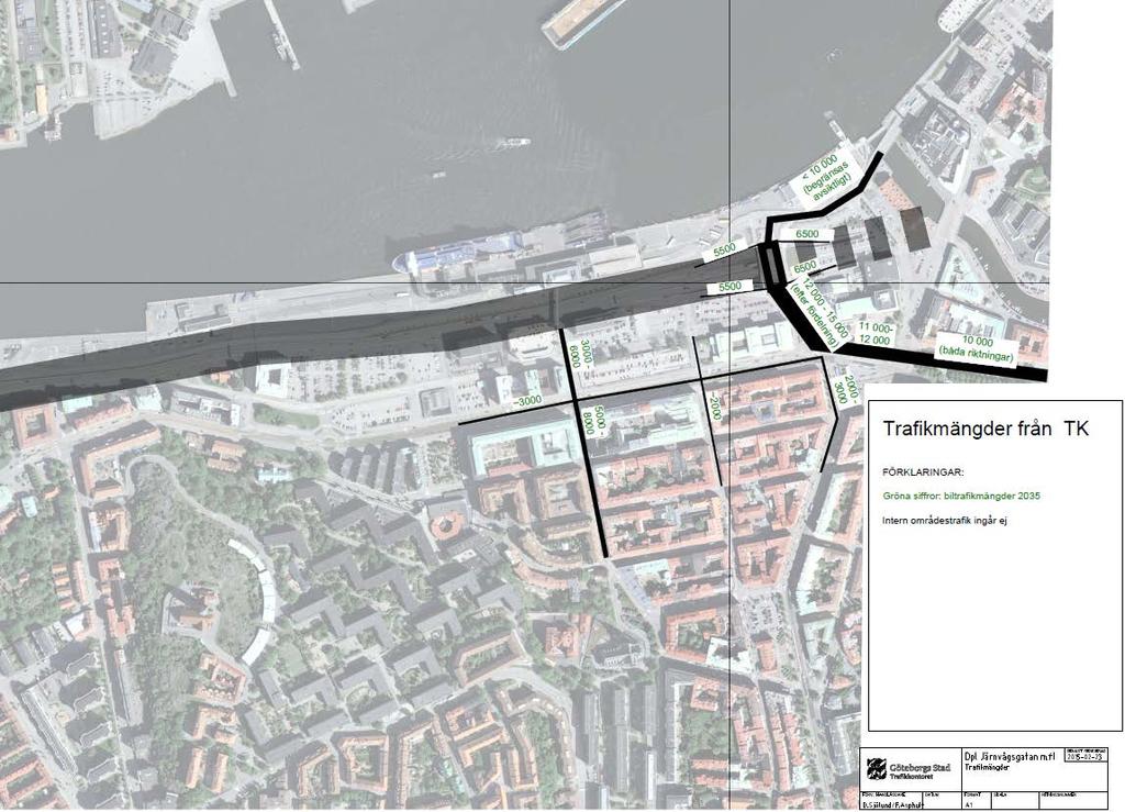 Beräkningen är gjord utifrån s mål om att trafiken minskar ca 30 %