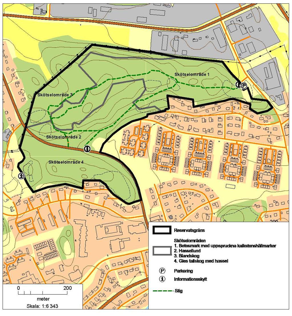 Bilaga 1 Skötselplanskarta för Lånestahedens naturreservat Lånestahedens naturreservat är indelad i fyra olika