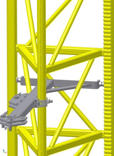 A 7 Konstruktion A 7.2 Ställa upp grundenhet Maskinen får endast användas när den är monterats vertikalt! Grundenheten riktas parallellt mot byggnaden (se bild A 4).