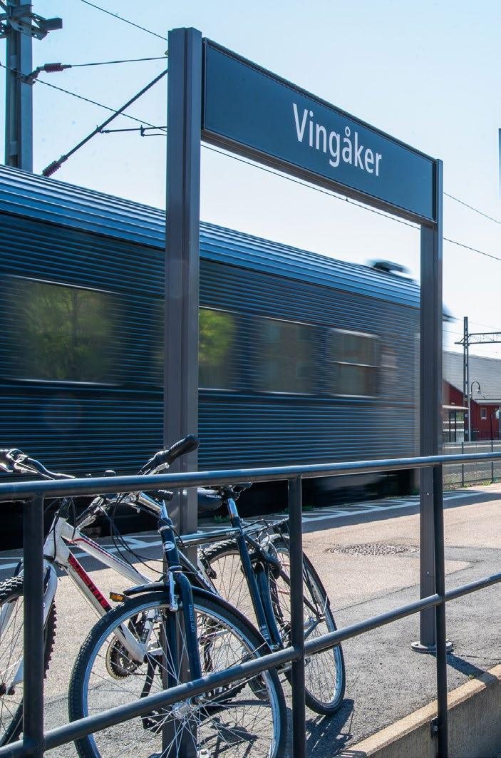 Tågtrafik i Vingåker i Södermanlands län