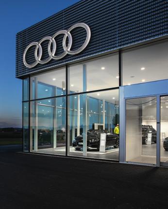 Ingen annan del av detaljhandeln ställer så höga krav på belysning som bilbranschen och det märks verkligen på de lösningar som finns installerade hos Audi i Halmstad.