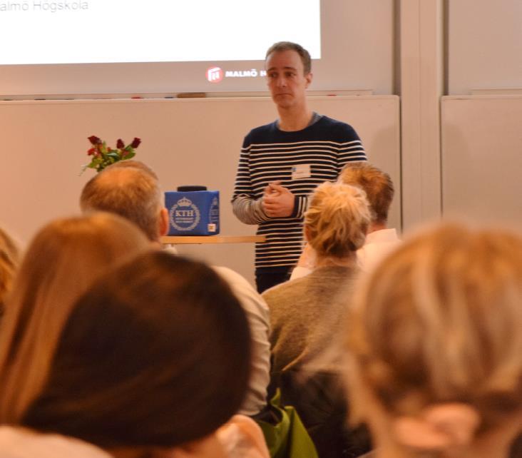 Hur går vi vidare? Johan Lindblad Workshopens presentationer summerades av Johan Lindblad, som särskilt lyfte fram stadsmiljöns betydelse för brott och trygghet.