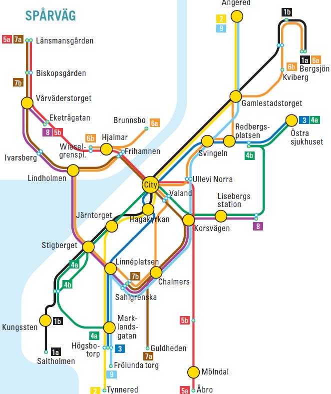 Existerande planer: Eriksbergslänk Linjekarta, scenario 1 Lindholmslänk Backalänk (Brunnsbo) Använd dessa linjer som utgångspunkt!