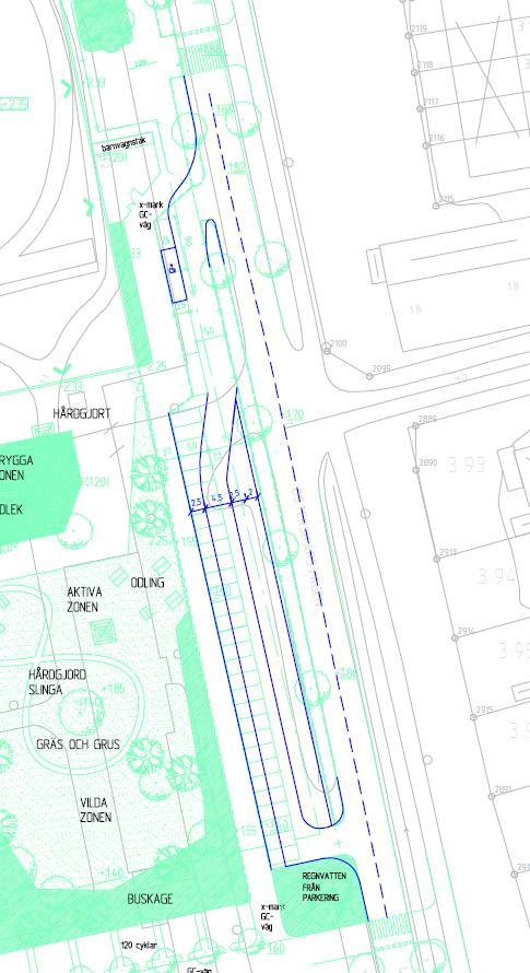 2.4 BEDÖMD TRAFIK TILL OCH FRÅN KANALSTADSSKOLAN Bedömningen är att tiden för att lämna, blir kortare med droppzon än att fordonen är vinkelparkerade.