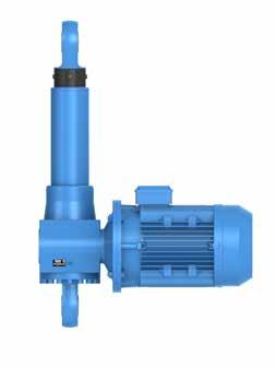 ELMEKANISK CYLINDER MCT250 Upp till 250kN slaglängd 0-2300mm Hastighet 241-6054mm/min 0 Ø67-0,3 A 60 Fläns för rotationslåsning Ø 145 Detalj A (Gäller båda ändar) D Mått för motor (mm) Motor