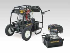 ZA4-SERIEN, HYDRAULISKA LUFTPUMPAR Högeffektiv pumpdesign; högre oljeflöde och förbikopplings än jämförbara pumpar Drift i två hastigheter och högt förbikopplings minskar momentcyklerna och ger ökad