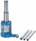 Pelardomkrafter TYP 3 3-12 t Hydraulisk flaskdomkraft med 2-stegs teleskopcylinder - för extra stor slaglängd 5 modeller med lyftkapacitet från 3 till 12