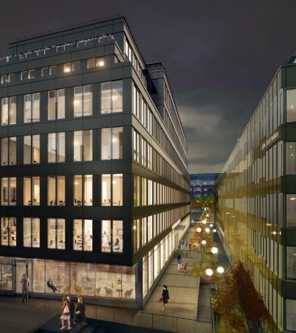 Centrumändamål möjliggörs i bottenvåning mot gata då levande bottenvåningar är ett mål i Stockholms översiktsplan.