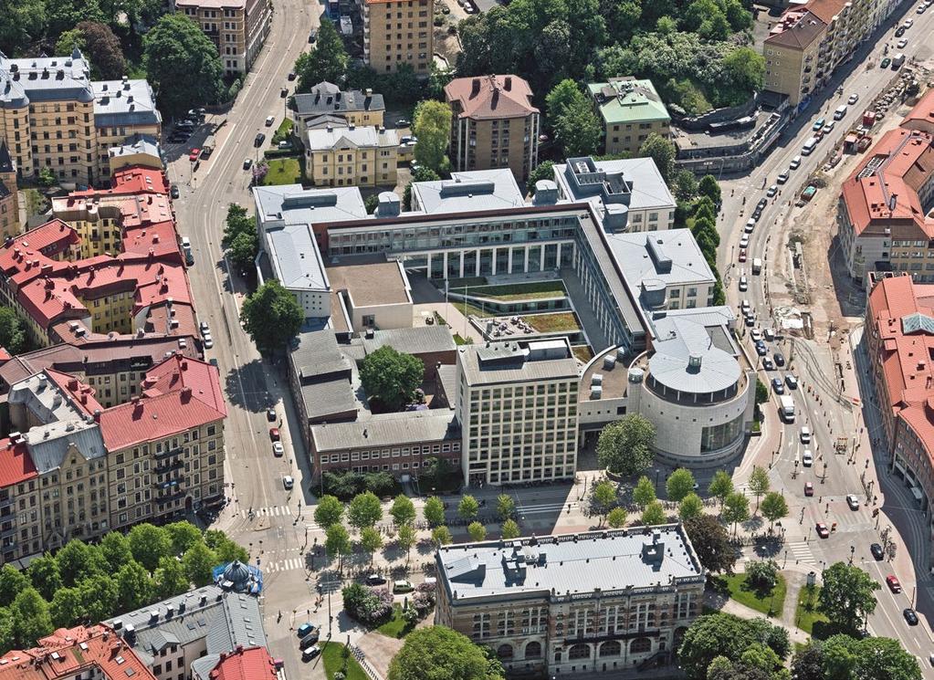 Handelskvarteret från norr. Vasagatan i förgrunden. Vilket företag som är förslagsställare och vilket/vilka som är underleverantörer ska anges.