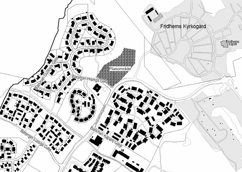 2/7 Areal och markägoförhållanden Planområdet är cirka 15 000 m² och ägs av kommunen. Det omfattar fastigheten Backa 184:1 samt delar av Backa 866:723.