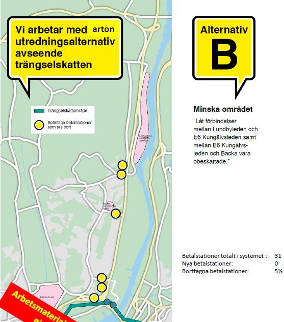 Förklaring Samtliga stationer inklusive den på Lundbyleden tas bort.