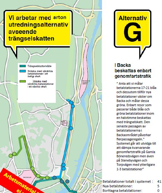 Förklaring Ny sträcka med fem kameror längs med Lillhagsvägen över Minelundsvägen, Backavägen och på Tuvevägen norr om Hildedal.