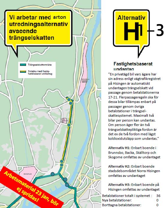 Förklaring H1: Det geografiska området utgörs av boende i Brunnsbo, Backa, Skälltorp och Skogome. H2: Det geografiska området utgörs av boende i Norra Hisingen.