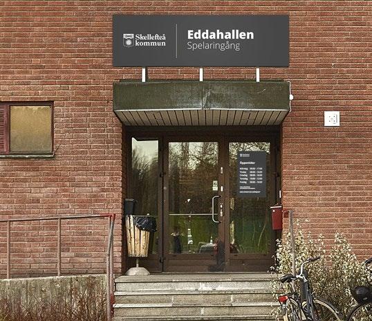 Exempel: Kompletterande skyltning A B Logotyp och verksamhetsskyltar kan med fördel kompletteras med flaggskylt (A) eller