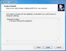 INSTALLERA I WINDOWS OS - LIGHTPEN3 (2) Välj målmapp för installation (en