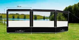 Pioneer 240 All Season Tillbehör Castel soltak + adapterset / Plus-paket Patio soltak Sidoväggar till Castel/Patio i färg Pioneer AS, med fönster Easy-Lock stormlinor (förtält: 2 st; Calypso/Patio: 3