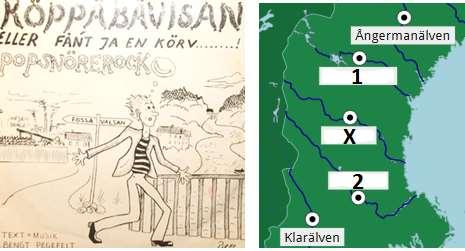 Låten är skriven på Borlängemål och handlar om en person som tänker hoppa i?