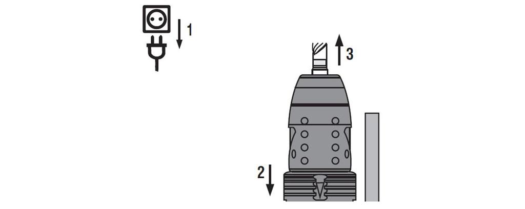 Dra chuckhylsan tillbaka till anslag och ta ut insatsverktyget. Anvisning Använd endast originalfett från Hilti. Användning av olämpligt fett kan orsaka skador på produkten. 5.