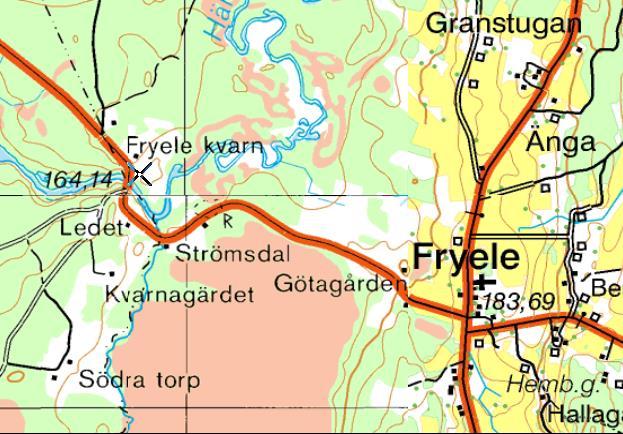 Bottenfauna i vattendrag och sjölitoral Bilaga 14 730. Härån, Fryele Kvarn Stationens EU-CD: SE635010-139880 Datum: 2016-11-07 Koordinat: 6350100/1398800 15-25 m uppströms bron.