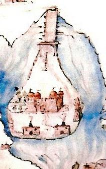 Detalj taget ur teckningen, Gripsholms slott,
