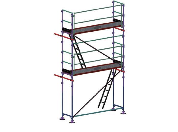 R200 Fasadställning i aluminium Säkert Lätt Snabbt Ekonomiskt Aluminium/Plywood plattformar, längd 3 m,