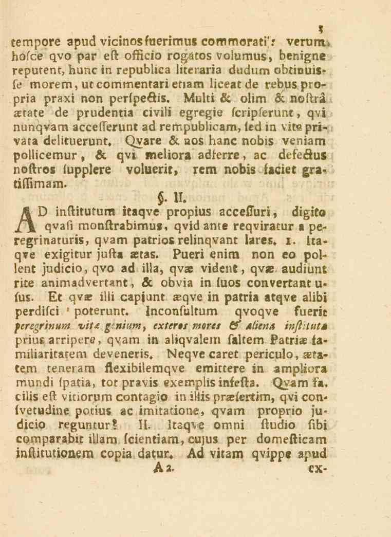 tempore apud vicinosluerimus commorati'? 3 verum.