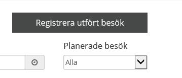 7 Registrera utfört besök Klicka på rutan Registrera utfört besök En ny ruta kommer upp.