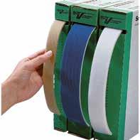 51155 Vit 13 mm 9 m 1 dispenser Fästband robust Extra slitstarkt, mjukt band med en tunn skumkärna.