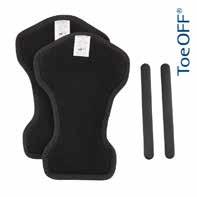 Fot- och Fotledsortoser SoftKIT 2.0 SoftKIT 2.0 är en bekväm och smidig polstring avsedd för ToeOFF 2.0 och BlueROCKER 2.0. Tibiakammen kan enkelt avlastas genom att använda neoprenestavarna mellan ortos och polstring.