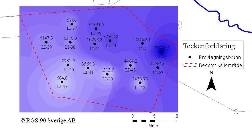 Design av åtgärdsförslag För att dimensionera åtgärd med HRC behövs information avseende: Föroreningshalter i grundvatten