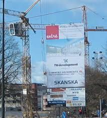 Byggplatsskylt Inom fastigheten kan man utan bygglov ha skylt under byggtiden.
