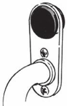 80058500 Trekantsnyckel 145 Aluminium 1/10 st Assa spanjoletthandtag 423 För dörr med spanjolett 550 eller 590 som skall låsas med tryckcylinder