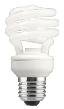 LÅGENERGILAMPOR LÅGENERGILAMPOR Lysrörslampor förbrukar 80 % mindre energi än glödlampor och varar minst 10 gånger längre.
