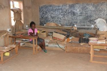 Kilawa Primary School; 535 elever, stor gammal