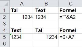 Sida 32 av 44 Konvertera text till tal och tvärtom (Formler) Det lättaste sättet att konvertera text till tal och tvärtom är att använda sig av formler.