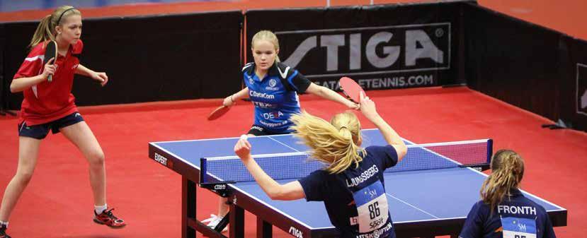 STINA KÄLLBERG & ELLEN HOLMSTEN ERIKA FRONTH & ELIN LJUNGSBERG Vision Svensk Bordtennis står för nytänkande och mod att fatta beslut som skapar förändring.