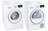 Tvätt- och Torkkombinationer SIEMENS BAD WM12N2C7DN + WT45H2K7DN tvättmaskin och värmepumpstumlare TM; 1200 v/min, 7 kg, A+++, display, specialprogram,