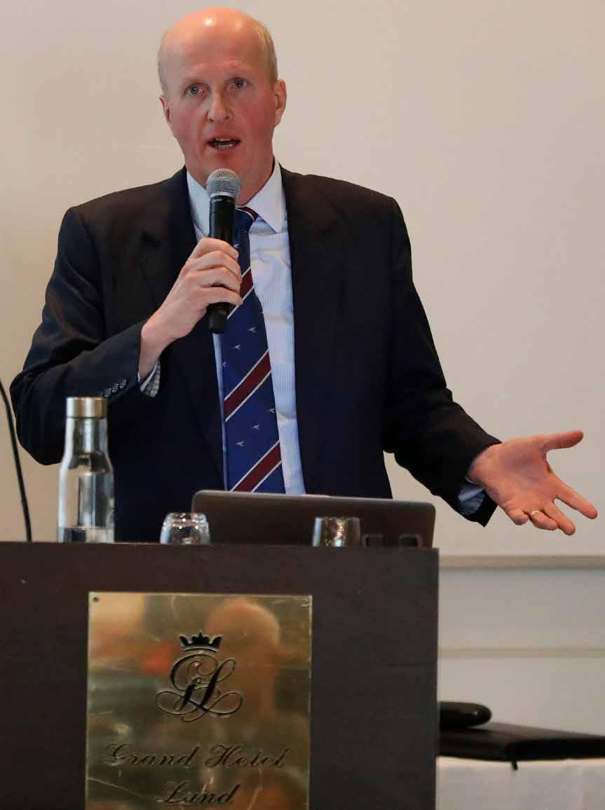 Betodlaren 2 2018 AKTUELLT 9 FOTO: HANS JONSSON William Martin gästtalade.