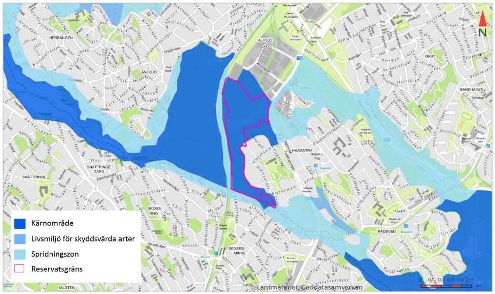 Förslag till beslut för Hagsätraskogens naturreservat 7 (19) Figur 2.